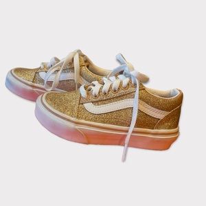 Glitter vans (worn once)